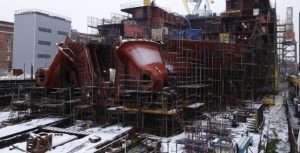 Балтийский завод начал монтаж валопроводов на ледоколе «Чукотка»